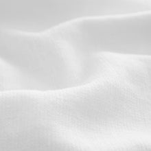 Load image into Gallery viewer, White Standard Collar Linen Blend Short Sleeve 100% Cotton Shirt