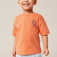 Load image into Gallery viewer, Orange Simple Short Sleeve T-Shirt