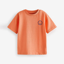 Load image into Gallery viewer, Orange Simple Short Sleeve T-Shirt
