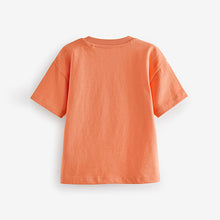 Load image into Gallery viewer, Orange Simple Short Sleeve T-Shirt