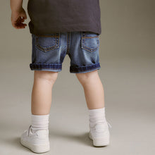 Load image into Gallery viewer, Mid Blue Denim Shorts