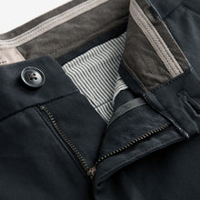 Load image into Gallery viewer, Charcoal Grey Straight Fit Stretch Chinos Trousers