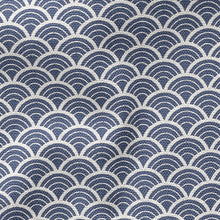 Load image into Gallery viewer, Navy Blue Stretch Oxford Printed Long Sleeve Shirt