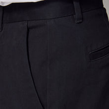 Load image into Gallery viewer, Black Straight Fit Stretch Chinos Trousers