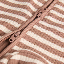 Load image into Gallery viewer, Tan Brown Bear Baby Zipped Sleepsuits 4 Pack (0mths-18mths)