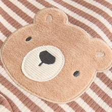 Load image into Gallery viewer, Tan Brown Bear Baby Zipped Sleepsuits 4 Pack (0mths-18mths)
