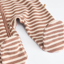 Load image into Gallery viewer, Tan Brown Bear Baby Zipped Sleepsuits 4 Pack (0mths-18mths)