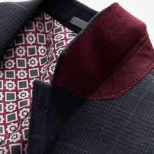 Load image into Gallery viewer, Navy Blue Prince of Wales Tailored fit Check Suit: Jacket