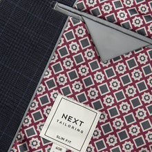 Load image into Gallery viewer, Navy Blue Prince of Wales Tailored fit Check Suit: Jacket