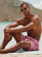 Load image into Gallery viewer, Dusky Pink Palm Logo Essential Swim Shorts