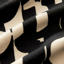 Load image into Gallery viewer, Black/Cream Jersey Joggers