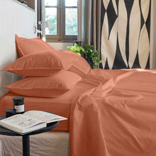 Load image into Gallery viewer, Le drap de lit Neo en coloris Tomette