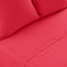 Load image into Gallery viewer, Le drap de lit Neo en coloris Grenadine