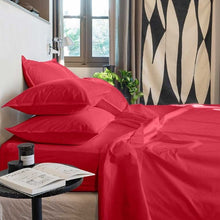 Load image into Gallery viewer, Le drap de lit Neo en coloris Grenadine