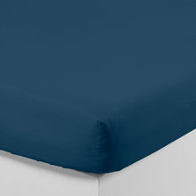 Load image into Gallery viewer, Le drap de lit Neo en coloris bleu prusse