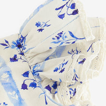 Load image into Gallery viewer, Blue Floral Angel Sleeve Dress (3mths-5-6yrs)