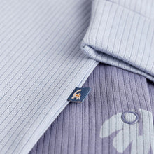 Load image into Gallery viewer, Blue Dinosaur Footed Baby Sleepsuits 3 Pack (0mths-1-5-2yrs)