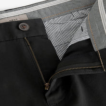 Load image into Gallery viewer, Black Slim Fit Stretch Chinos Shorts