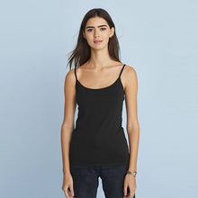 Load image into Gallery viewer, Black Thin Strap Vest