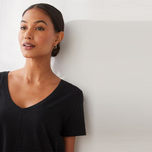 Load image into Gallery viewer, Monochrome Spot Short Sleeve 100% Cotton Pyjamas