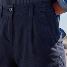 Load image into Gallery viewer, Navy Blue Linen Blend Boy Shorts