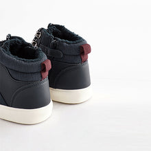 Load image into Gallery viewer, Navy Thinsulate™ Lace Up High Top (Older Boys)