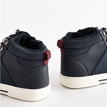 Load image into Gallery viewer, Navy Thinsulate™ Lace Up High Top (Older Boys)