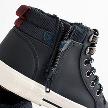 Load image into Gallery viewer, Navy Thinsulate™ Lace Up High Top (Older Boys)