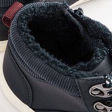 Load image into Gallery viewer, Navy Thinsulate™ Lace Up High Top (Older Boys)