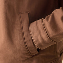Load image into Gallery viewer, Rust Brown Denim Trucker Jacket