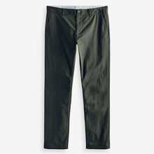 Load image into Gallery viewer, Dark Green Slim Fit Stretch Chinos Trousers