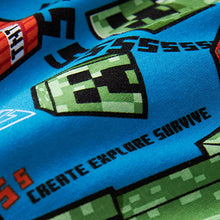Load image into Gallery viewer, Blue/Black Minecraft  Pyjamas 2 Pack (5-12yrs)