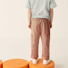 Load image into Gallery viewer, Peach Pink Side Pocket Pull-On Trousers