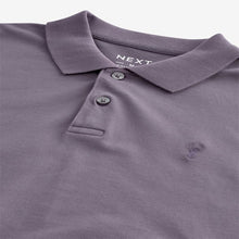 Load image into Gallery viewer, Purple Regular Fit Short Sleeve Pique Polo Shirt