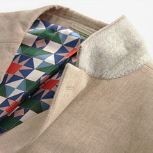 Load image into Gallery viewer, Stone Linen Blend Tailored Fit Suit Jacket