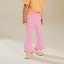 Load image into Gallery viewer, Bright Pink Rib Flare Leggings