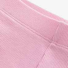 Load image into Gallery viewer, Bright Pink Rib Flare Leggings
