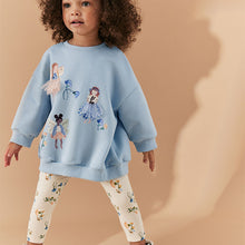 Load image into Gallery viewer, Blue Fairy Relaxed Fit Sweater And Leggings Set (3mths-4yrs)