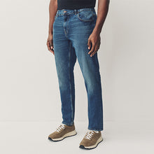 Load image into Gallery viewer, Blue Mid Slim Fit Authentic Stretch Denim Jeans