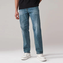 Load image into Gallery viewer, Blue Light Vintage Single Straight Fit Classic Stretch Jeans