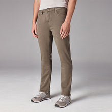 Load image into Gallery viewer, Mushroom Brown Slim Fit Comfort Stretch Jeans
