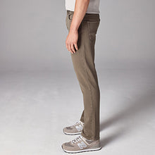 Load image into Gallery viewer, Mushroom Brown Slim Fit Comfort Stretch Jeans