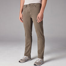 Load image into Gallery viewer, Mushroom Brown Slim Fit Comfort Stretch Jeans