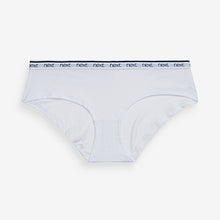 Load image into Gallery viewer, Pink /Blue Stripe Short Cotton Rich Logo Knickers 4 Pack