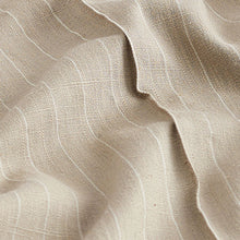 Load image into Gallery viewer, Mink Brown Rochelle Humes Striped Linen Super Wide Leg Trousers