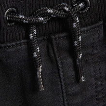 Load image into Gallery viewer, Rib Waist Black Regular Fit Jersey Jeans (3-12yrs)