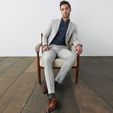 Load image into Gallery viewer, Skinny Light Grey Motion Flex Stretch Suit: Jacket