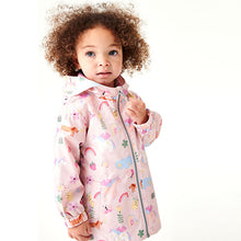 Load image into Gallery viewer, Pink Unicorn Shower Resistant Printed Cagoule Jacket (3mths-6yrs)