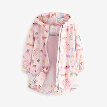 Load image into Gallery viewer, Pink Unicorn Shower Resistant Printed Cagoule Jacket (3mths-6yrs)