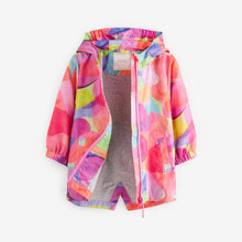 Load image into Gallery viewer, Pink Shapes Shower Resistant Printed Cagoule Jacket (3mths-6yrs)
